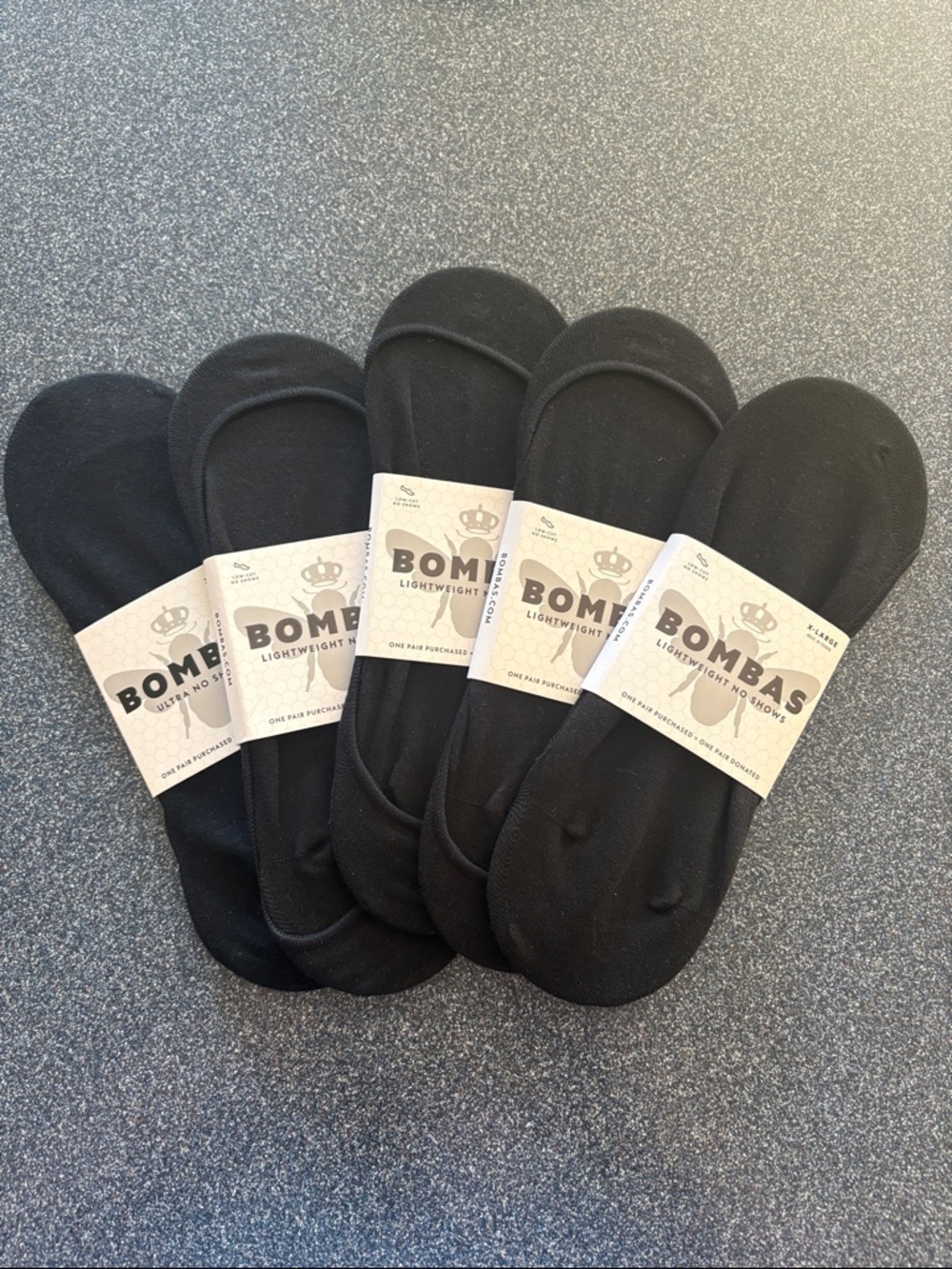 🌟HP🌟Set of 5 Bombas Low-Cut No-Show Socks